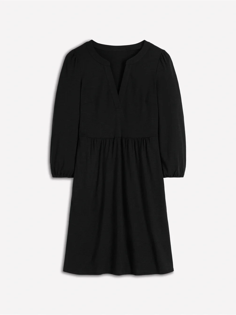 Cathy Notch Neck Jersey Dress